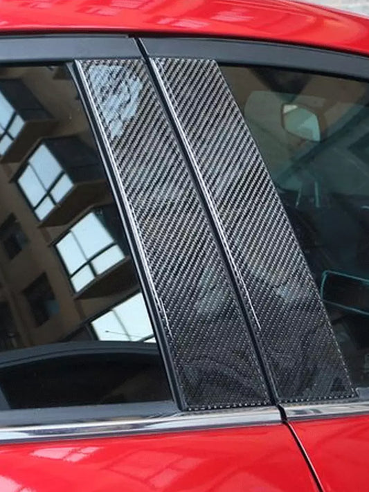 BMW 3 серии G20 330i M340i карбоновая накладка на центральную стойку (2019-2020)