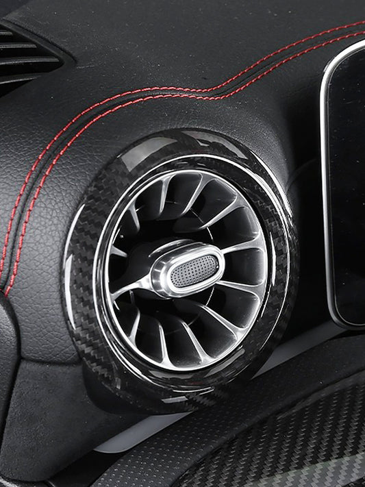 Mercedes-Benz CLA C118 W177 V177 A35 A45 Carbon Fiber Dashboard Air Vent Ring Cover