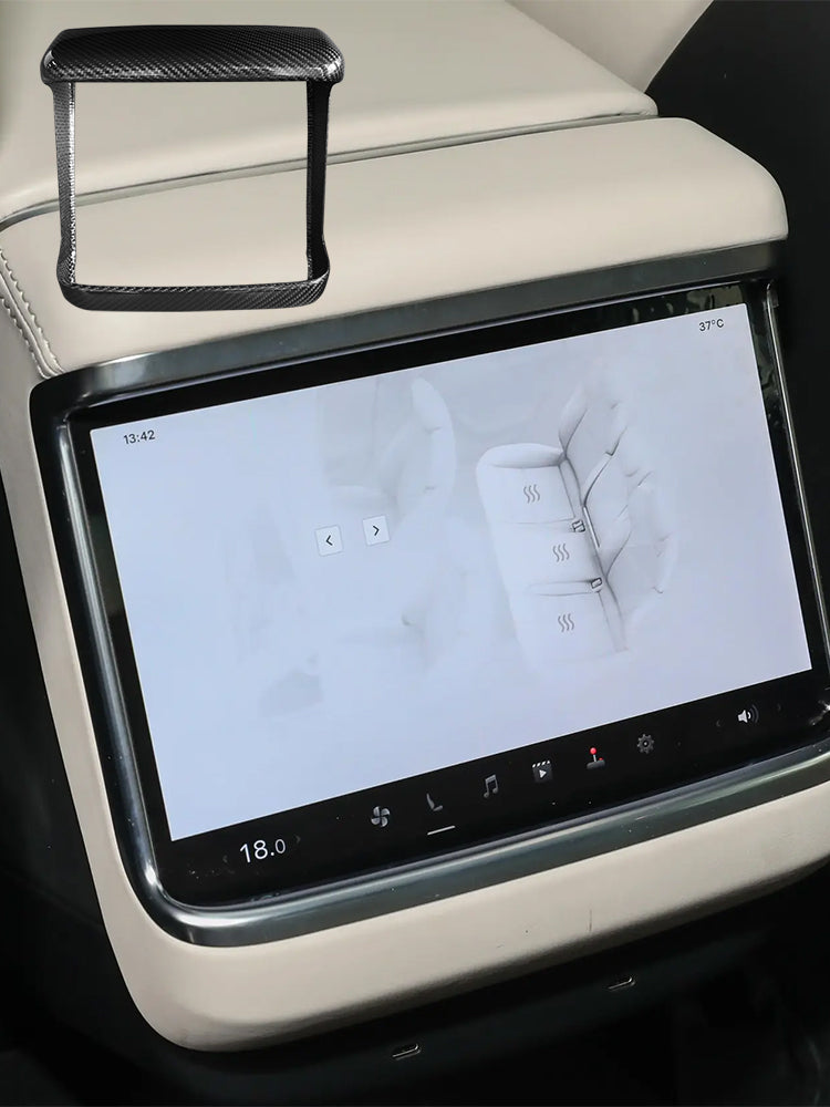 Tesla Model S 2021-2023 Карбоновая крышка рамки заднего стекла