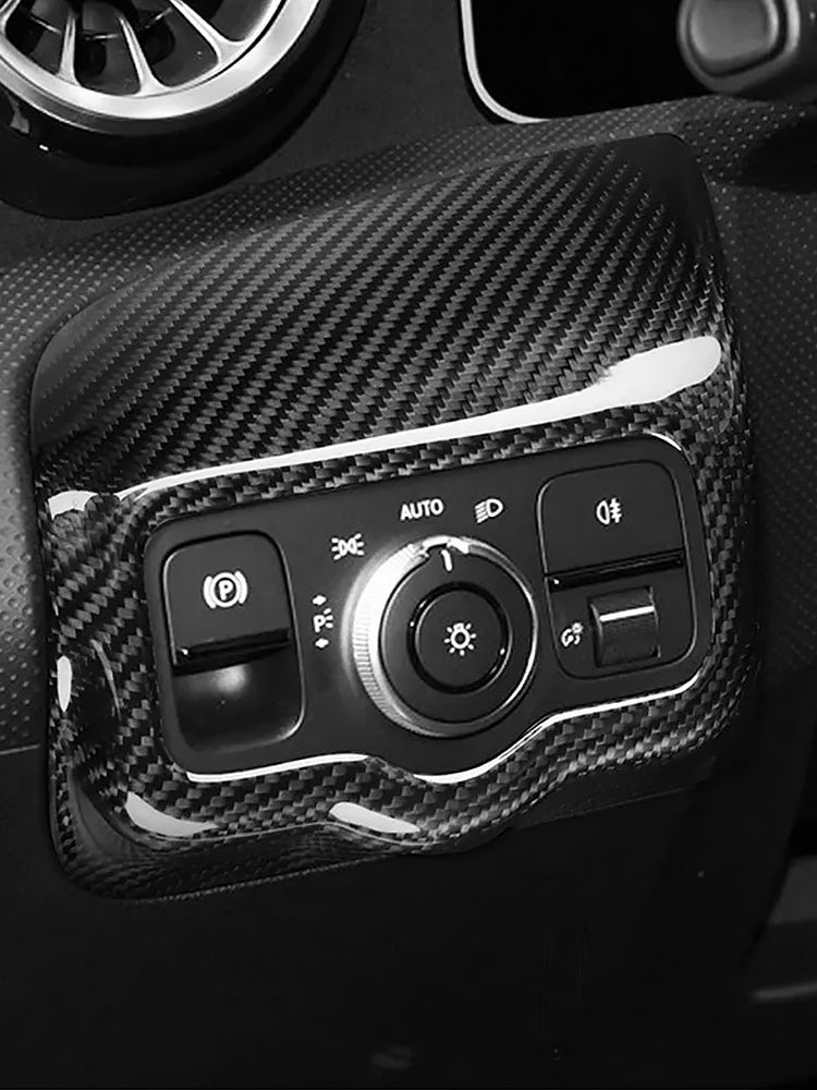 Mercedes-Benz W177 V177 CLA C118 A45S Carbon Fiber Headlight Switch Cover