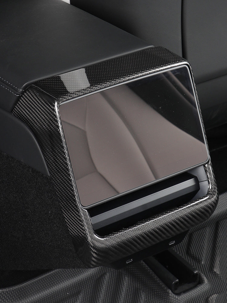 Real Carbon Fiber Rear Air Vent Frame Cover for Tesla Model Y Juniper (2025)