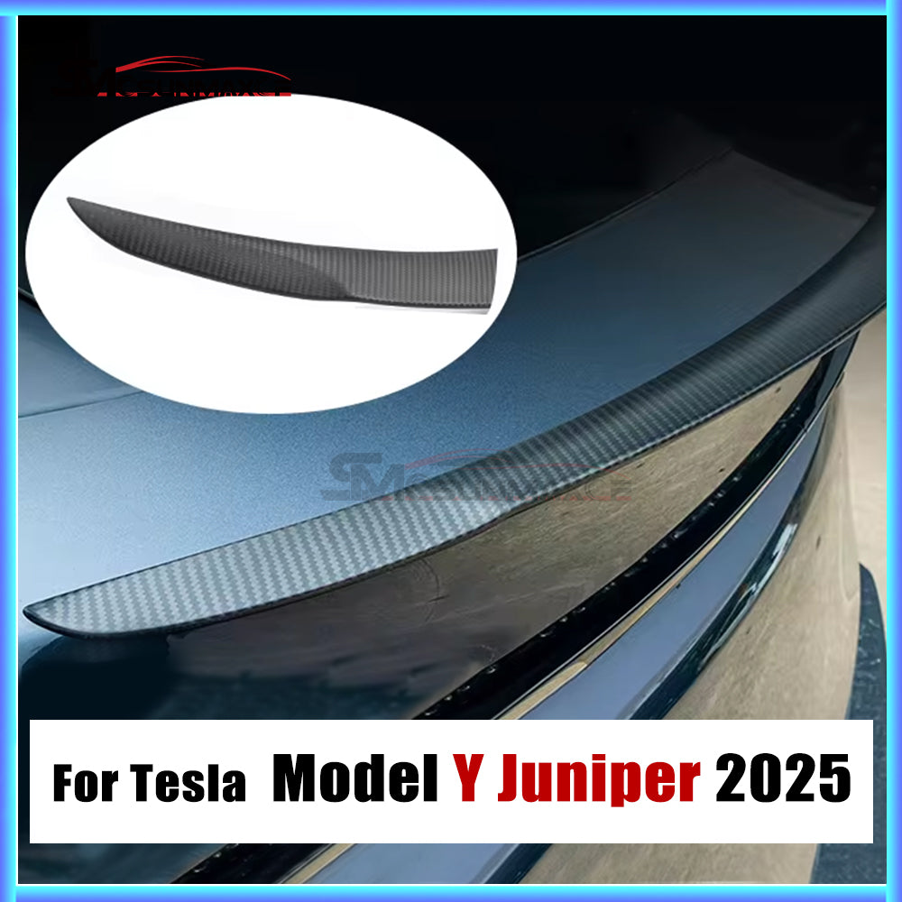 Real Carbon Fiber Rear Trunk Spoiler for Tesla Model Y Juniper Performance (2025)
