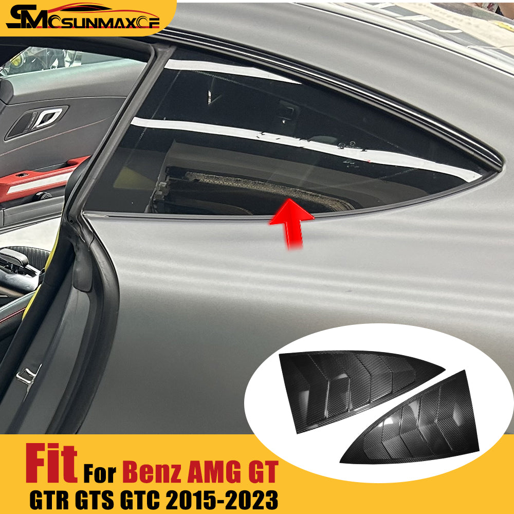 Couvercle de volets de lunette arrière en fibre de carbone pour Mercedes AMG GT/GTS/GTR (2015-2023)