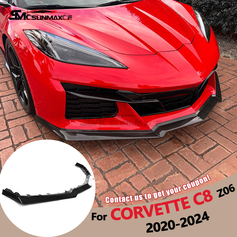 Chevrolet Corvette C8 Z06 карбоновый передний бампер-сплиттер (2020-2024)