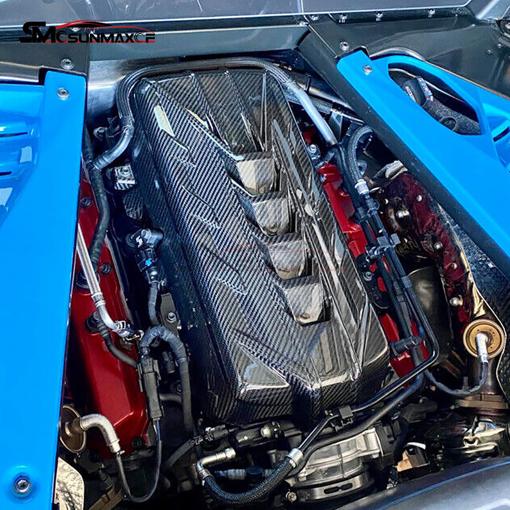 Capot moteur en fibre de carbone pour Corvette C8 Cabriolet Coupé Z51 (2020-2024)