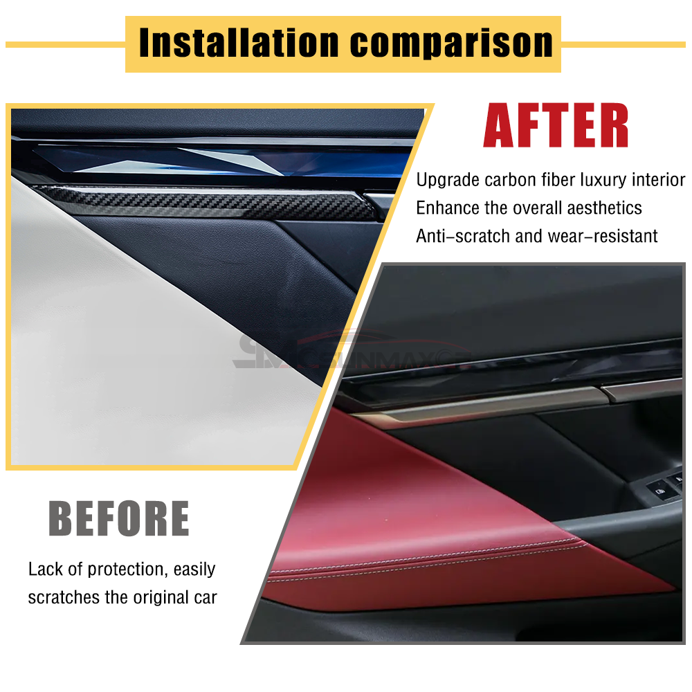 BMW 5 Series G60 G68 i5 M60 Carbon Fiber Door Panel Trim (2024)
