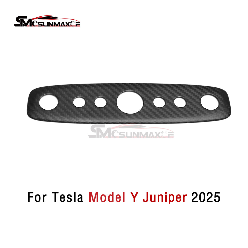 Real Carbon Fiber Reading Light Switch Panel Cover for Tesla Model Y Juniper (2025)