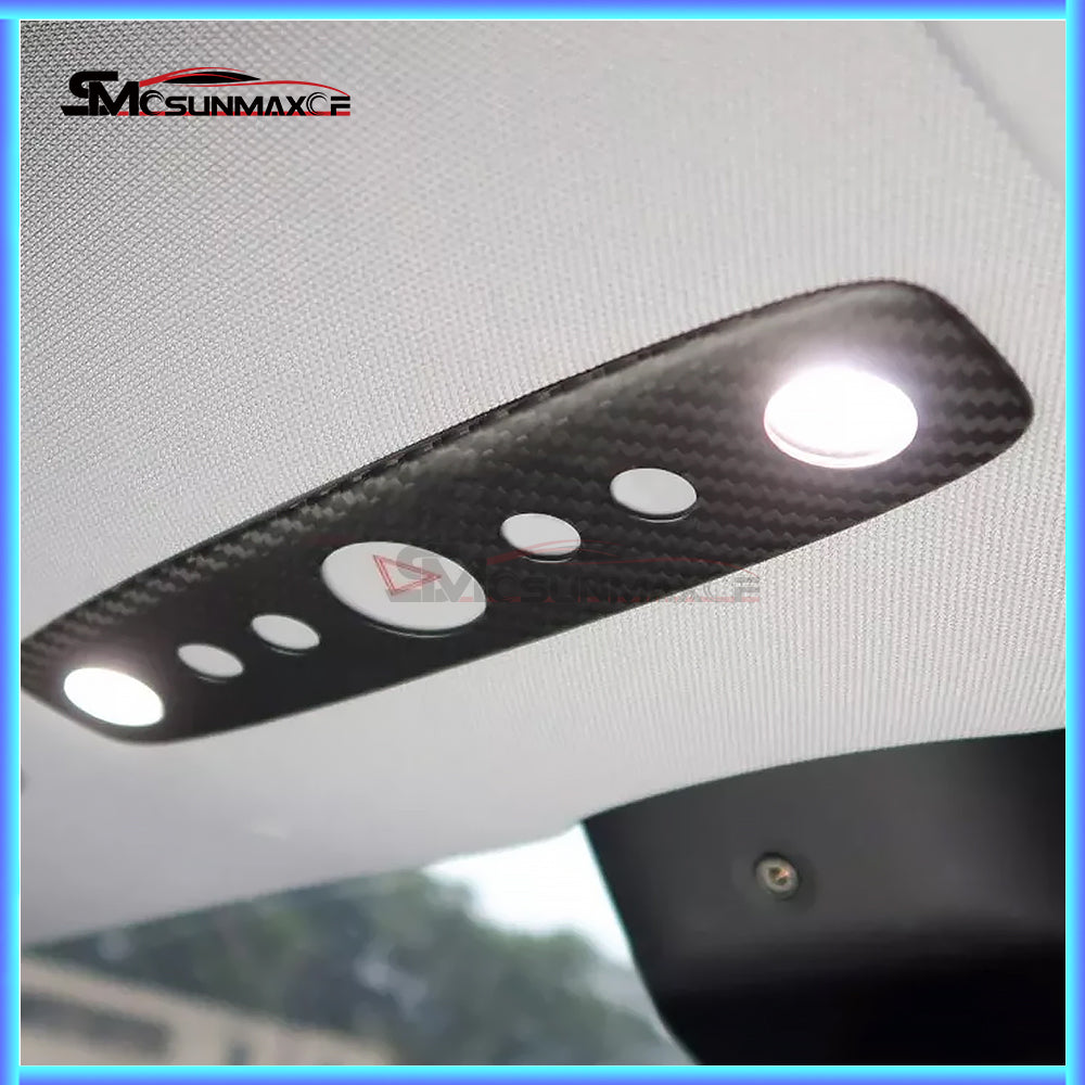 Real Carbon Fiber Reading Light Switch Panel Cover for Tesla Model Y Juniper (2025)
