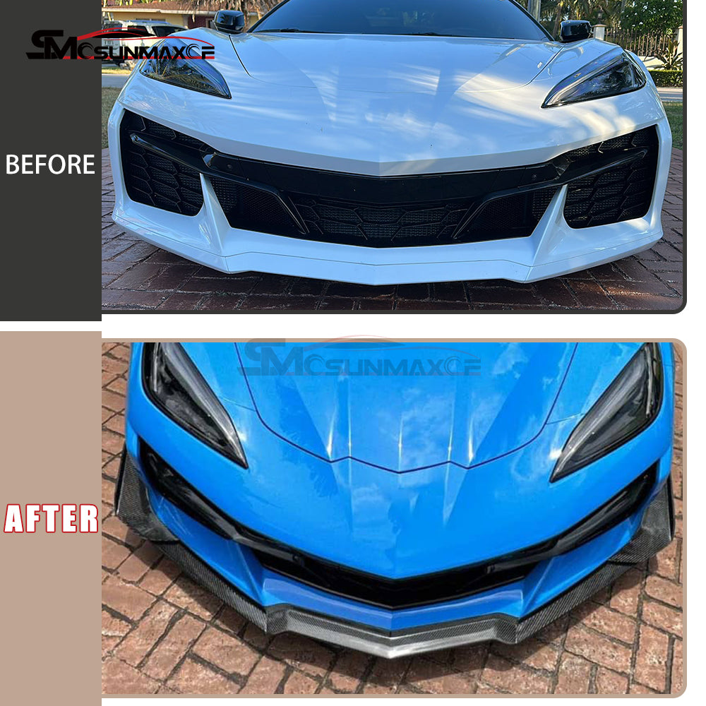 Chevrolet Corvette C8 Z06 карбоновый передний бампер-сплиттер (2020-2024)