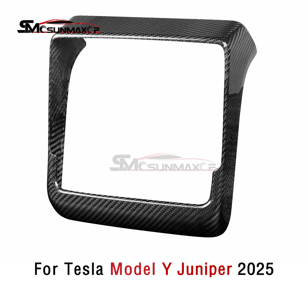 Real Carbon Fiber Rear Air Vent Frame Cover for Tesla Model Y Juniper (2025)