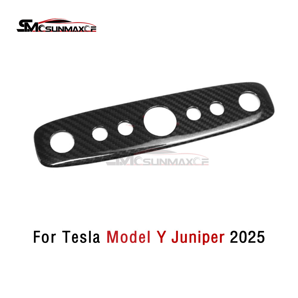 Real Carbon Fiber Reading Light Switch Panel Cover for Tesla Model Y Juniper (2025)