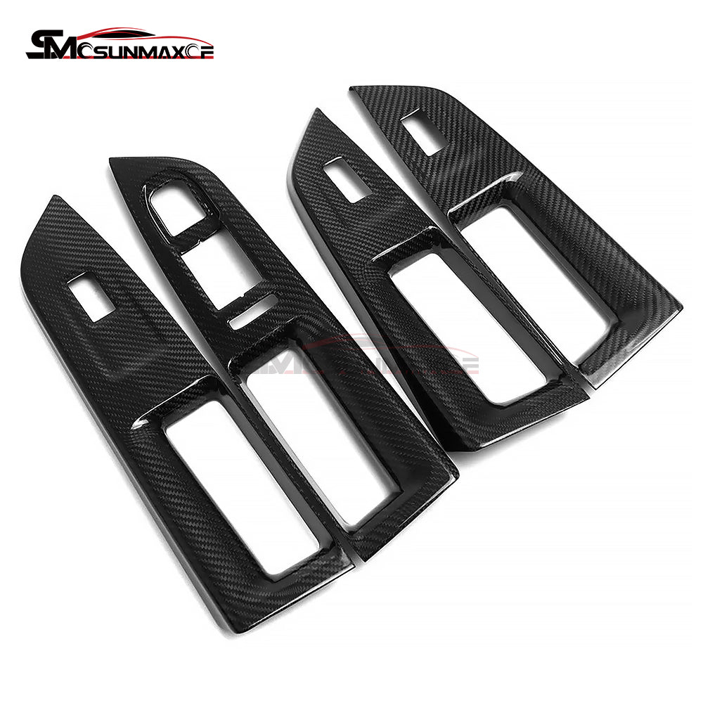 Volkswagen Golf 8 MK8 GTI GTE GTD R-Line Carbon Fiber Window Switch Panel Trim (2020-2024)