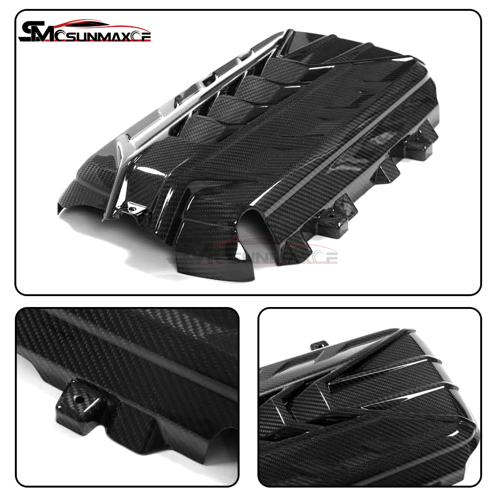 Capot moteur en fibre de carbone pour Corvette C8 Cabriolet Coupé Z51 (2020-2024)