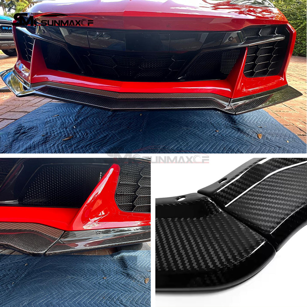 Chevrolet Corvette C8 Z06 карбоновый передний бампер-сплиттер (2020-2024)