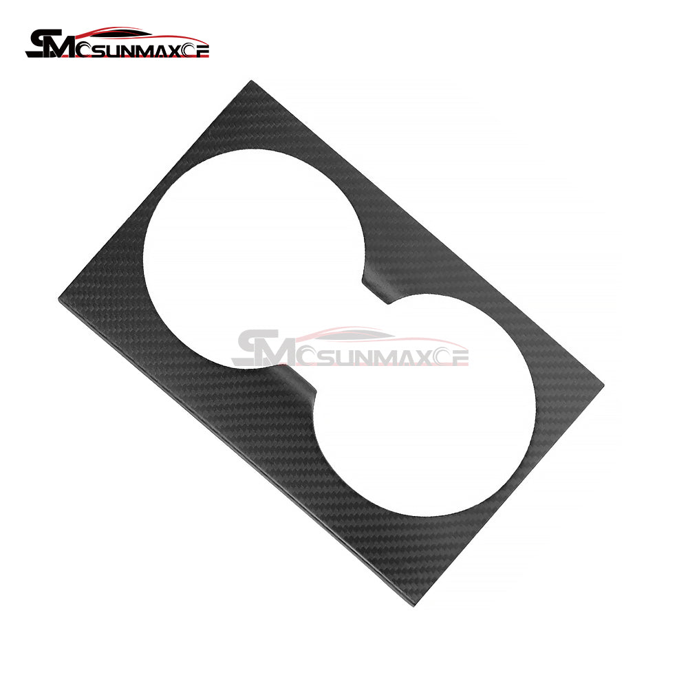 Cache porte-gobelet en fibre de carbone véritable pour console centrale Tesla Model 3 Highland 2024