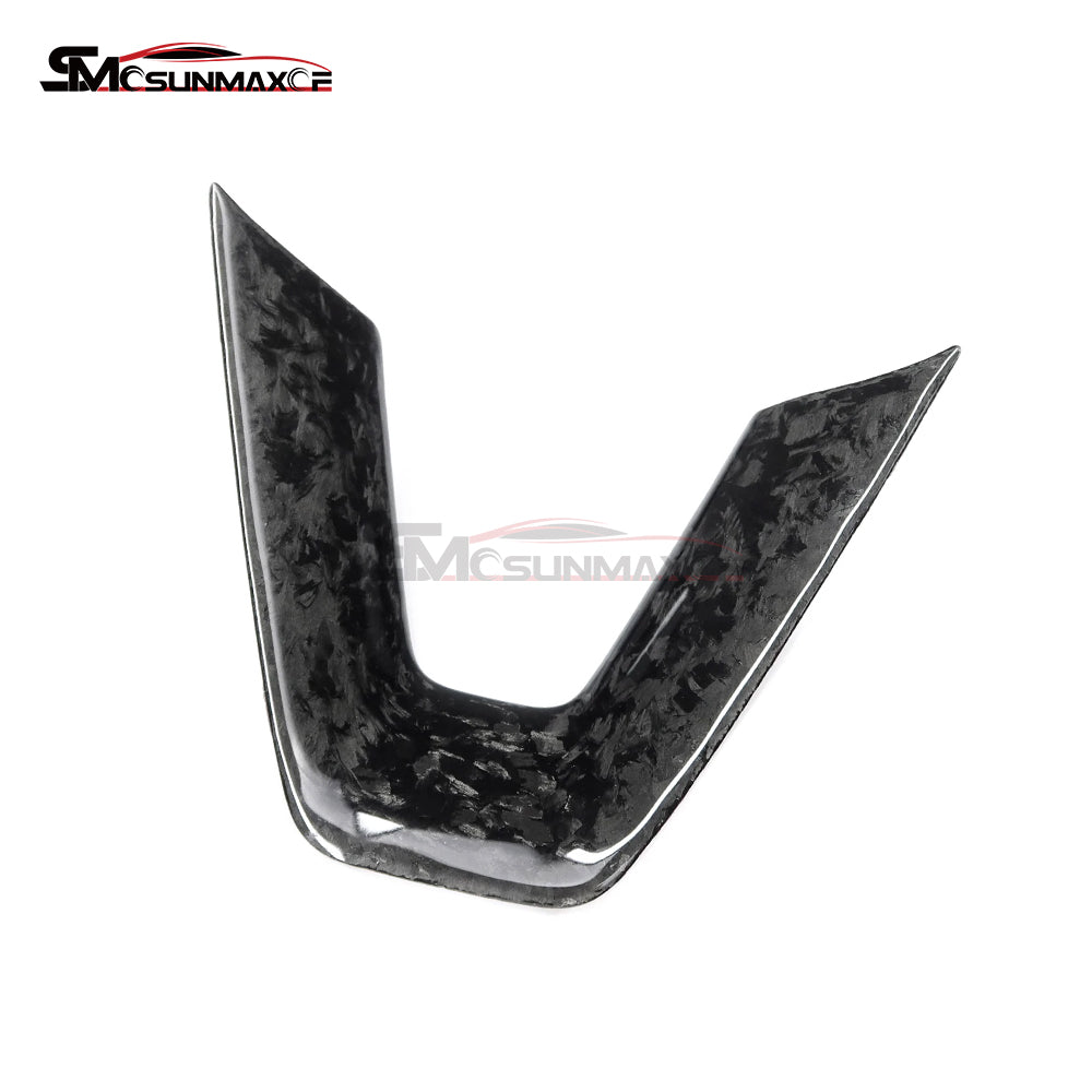 Tesla Model 3 Highland 2023-2024 Forged Carbon Fiber Steering Wheel Trim Cover