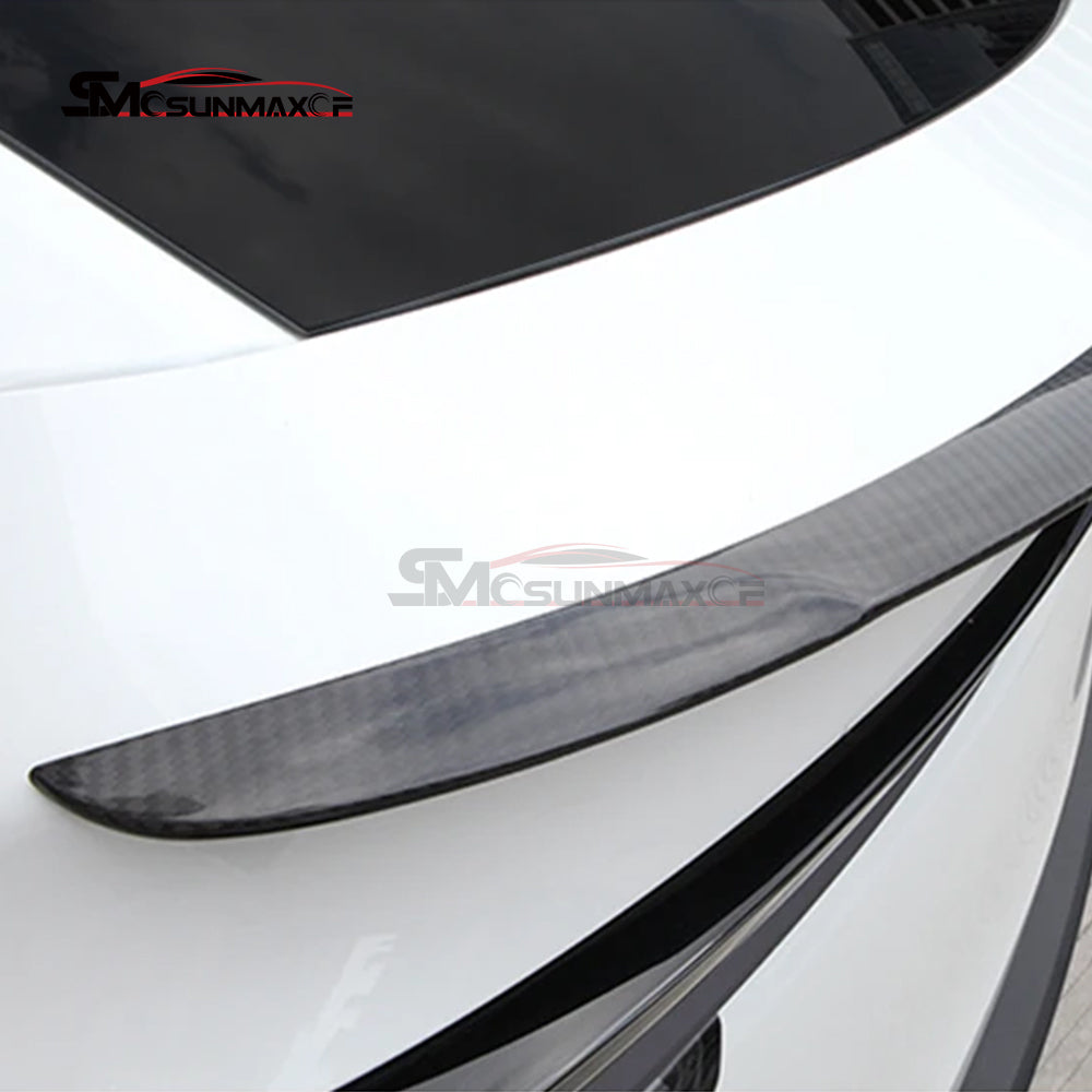 Real Carbon Fiber Rear Trunk Spoiler for Tesla Model Y Juniper Performance (2025)