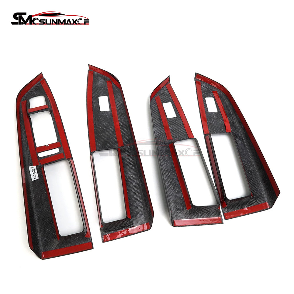 Volkswagen Golf 8 MK8 GTI GTE GTD R-Line Carbon Fiber Window Switch Panel Trim (2020-2024)