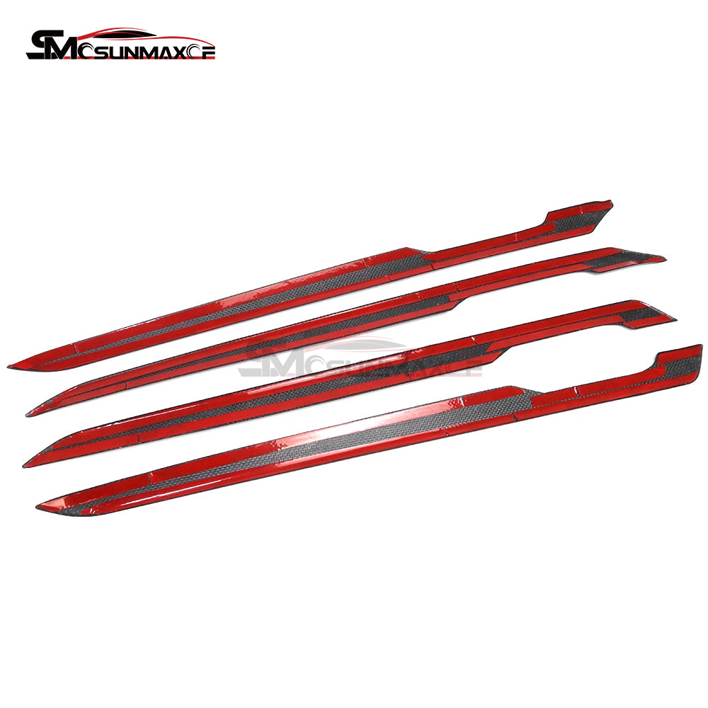 Volkswagen Golf 8 MK8 GTI GTE GTD R-Line Carbon Fiber Door Panel Trim (2020-2024)