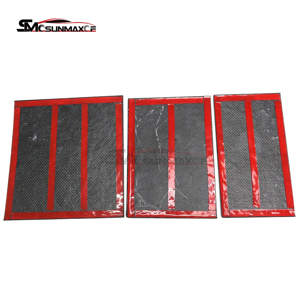 3pcs Real Carbon Fiber Center Console Panel Cover for Tesla Model Y Juniper (2025)