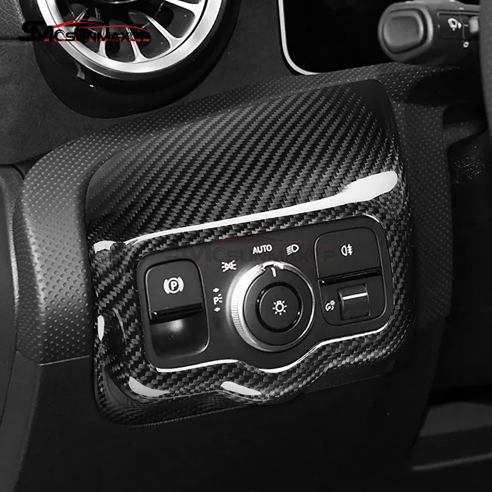 Mercedes-Benz W177 V177 CLA C118 A45S Carbon Fiber Headlight Switch Cover