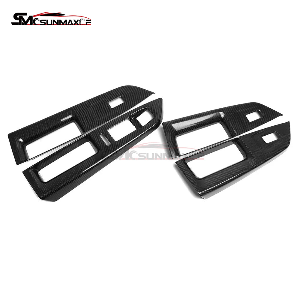 Volkswagen Golf 8 MK8 GTI GTE GTD R-Line Carbon Fiber Window Switch Panel Trim (2020-2024)