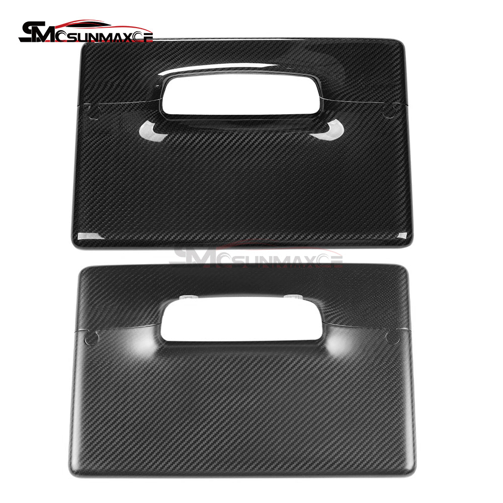 Garniture de protection de l'écran tactile de la console centrale en fibre de carbone pour Tesla Model 3 Highland 2024