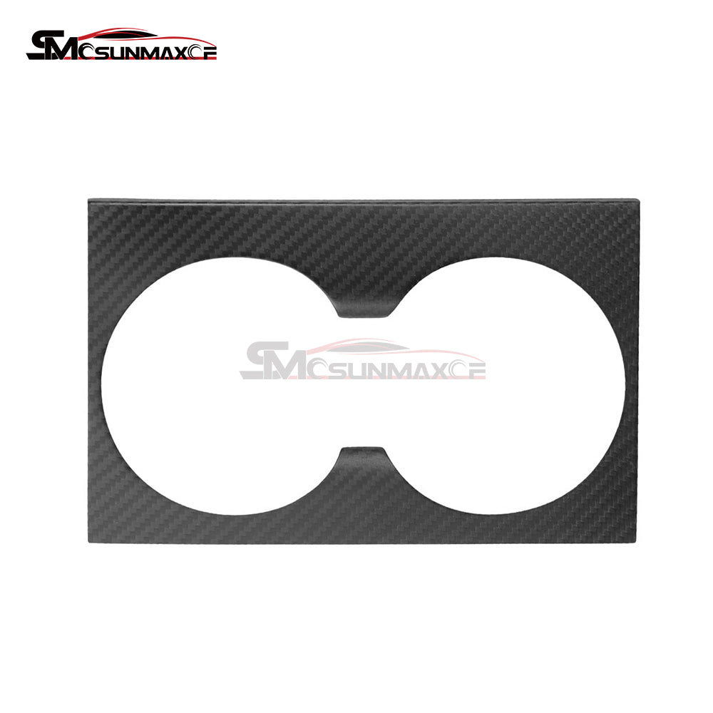 Cache porte-gobelet en fibre de carbone véritable pour console centrale Tesla Model 3 Highland 2024