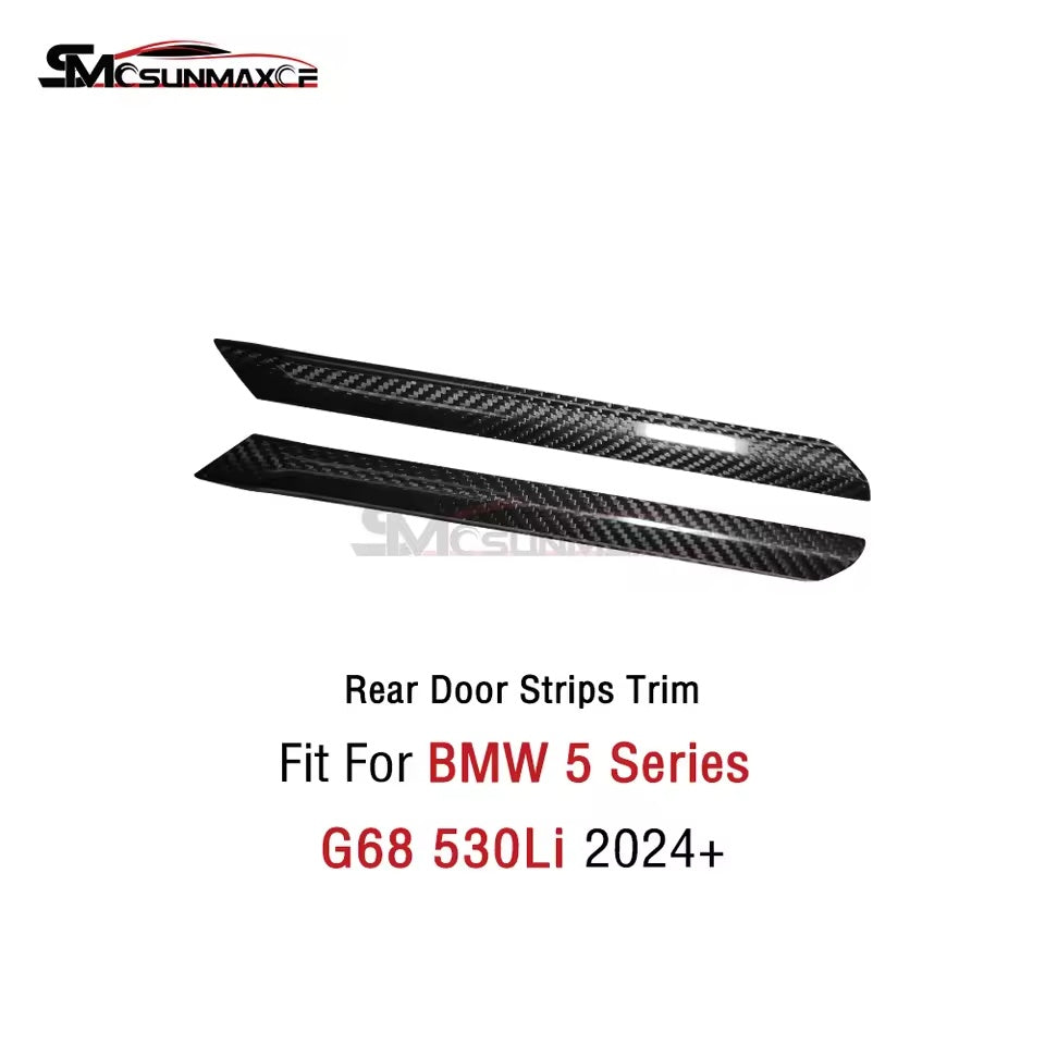 BMW 5 Series G60 G68 i5 M60 Carbon Fiber Door Panel Trim (2024)