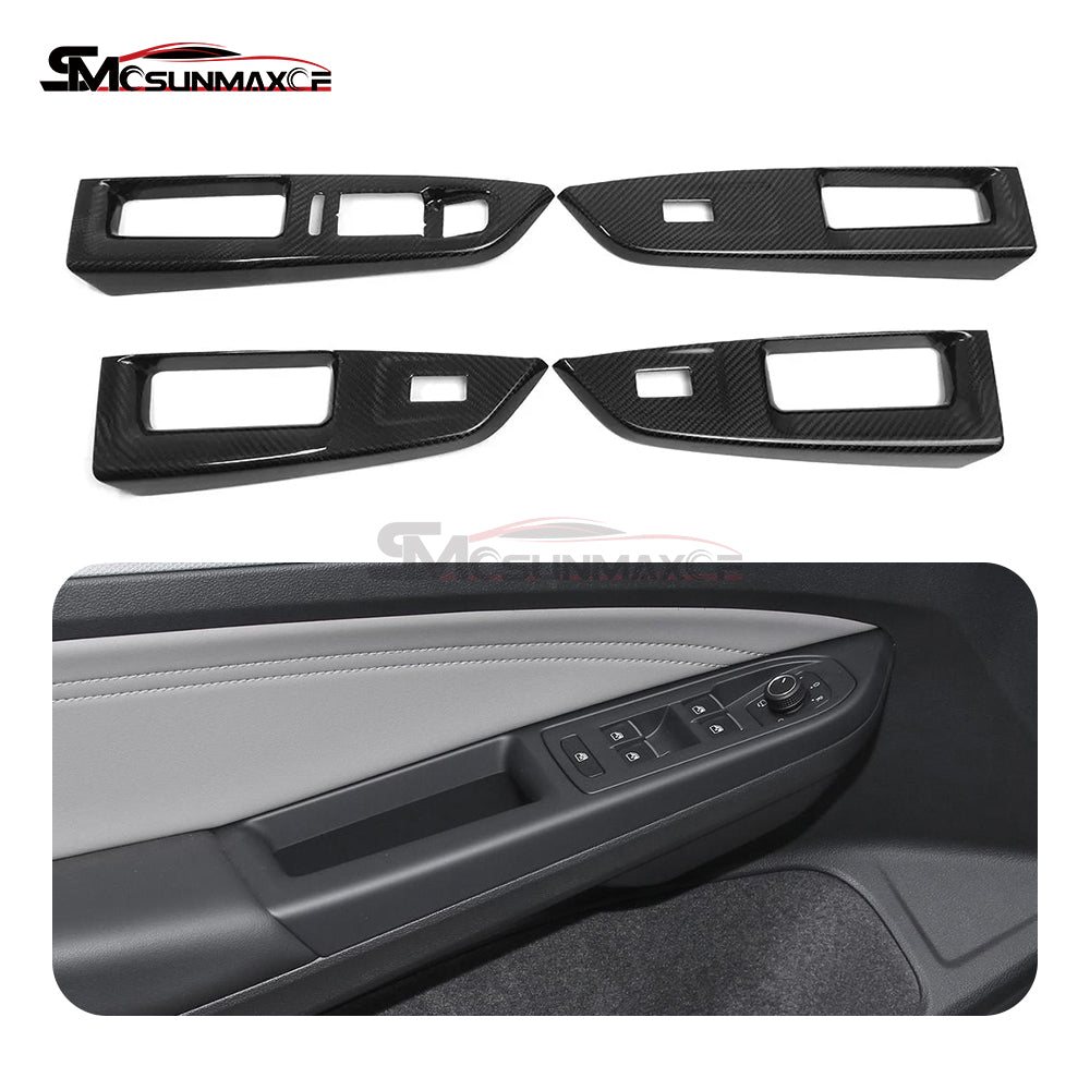 Volkswagen Golf 8 MK8 GTI GTE GTD R-Line Carbon Fiber Window Switch Panel Trim (2020-2024)