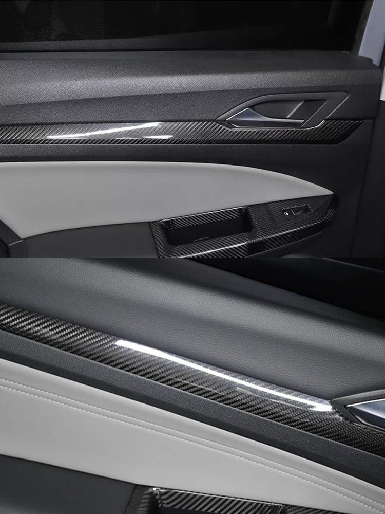 Volkswagen Golf 8 MK8 GTI GTE GTD R-Line Carbon Fiber Door Panel Trim (2020-2024)