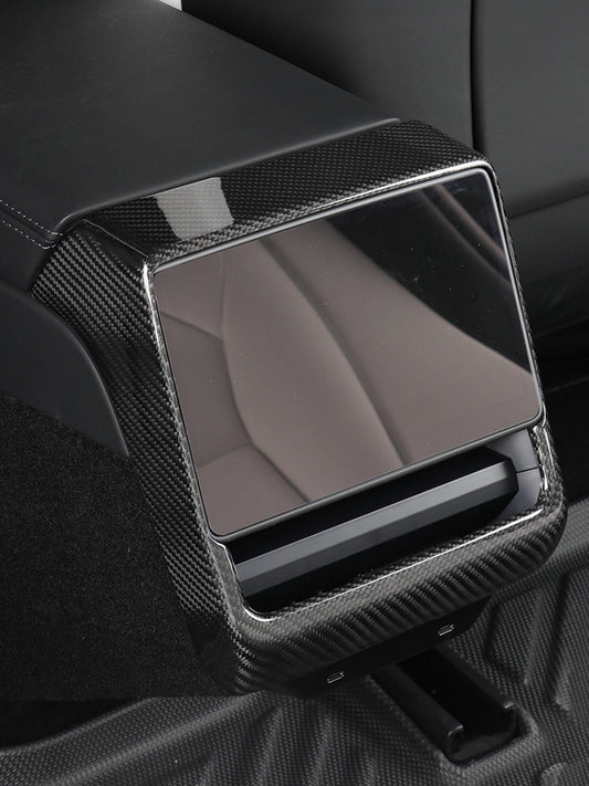Real Carbon Fiber Rear Air Vent Frame Cover for Tesla Model Y Juniper (2025)