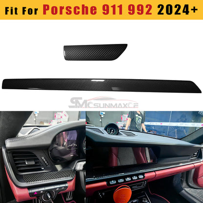 Porsche 911 992 Carbon Fiber Dashboard Trim (2019-2024)