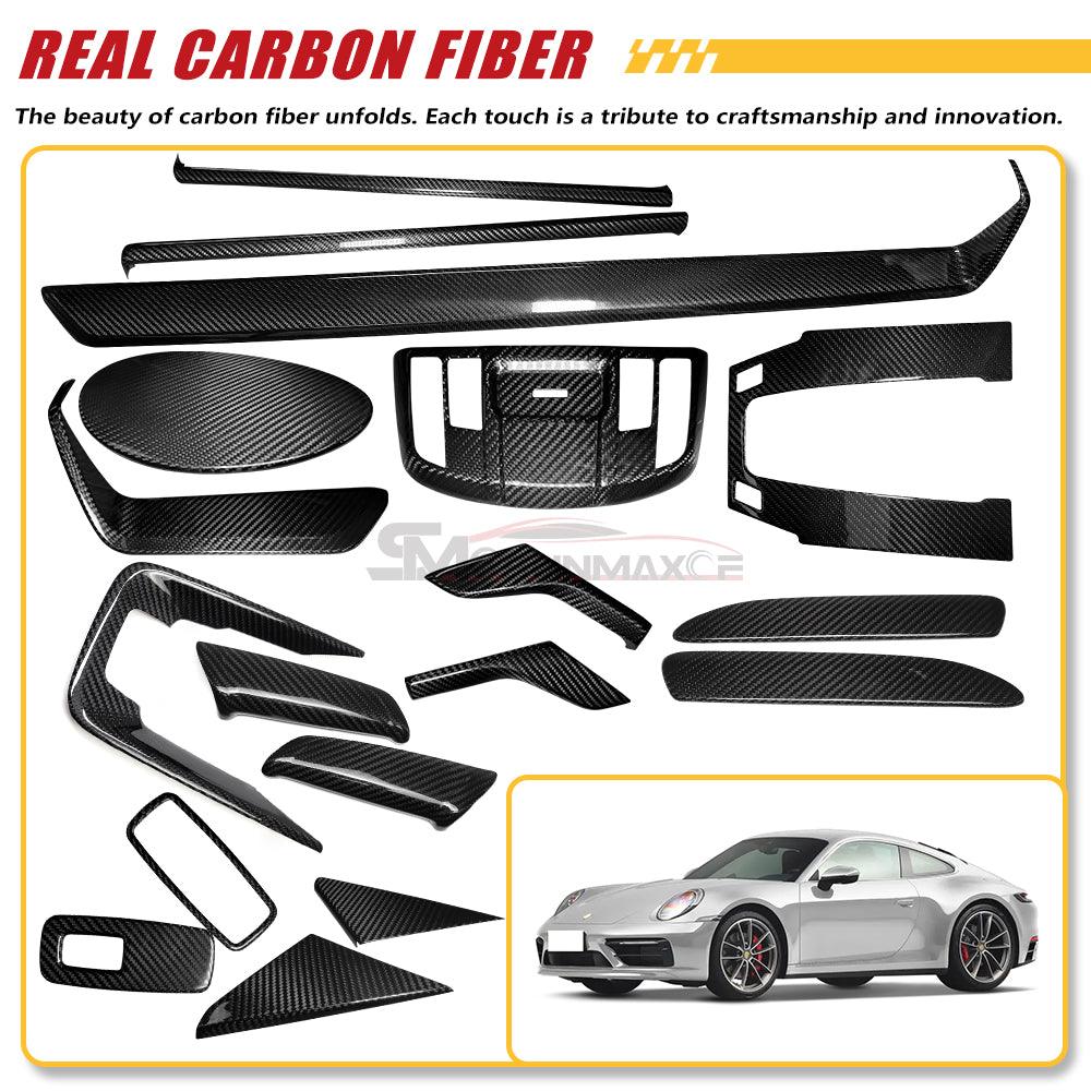 Porsche 911 992 Carbon Fiber Door Trim (2019-2024)