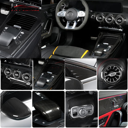 Mercedes-Benz W177 V177 CLA C118 A45S Carbon Fiber Headlight Switch Cover