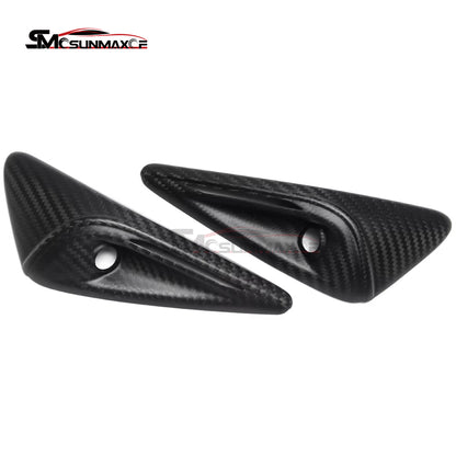 Real Carbon Fiber Side Fender Camera Turn Signal Cover for Tesla Model Y Juniper (2025)