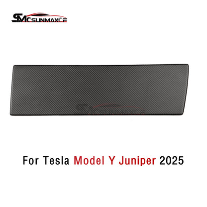 LHD Real Carbon Fiber Glove Box Panel Cover for Tesla Model Y Juniper (2025)
