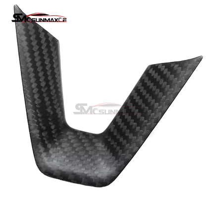 Real Carbon Fiber Steering Wheel Cover Trim for Tesla Model Y Juniper (2025)
