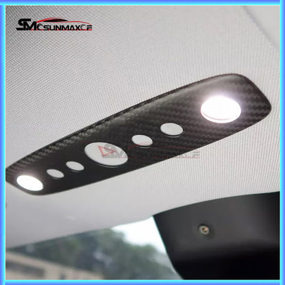Real Carbon Fiber Reading Light Switch Panel Cover for Tesla Model Y Juniper (2025)