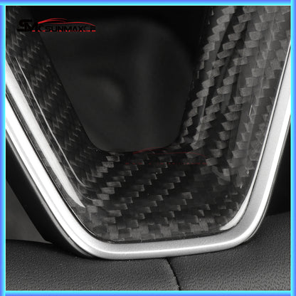 Real Carbon Fiber Steering Wheel Cover Trim for Tesla Model Y Juniper (2025)