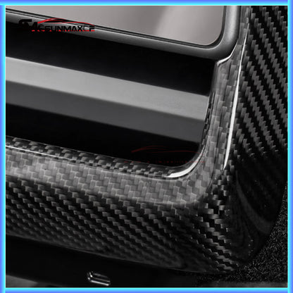 Real Carbon Fiber Rear Air Vent Frame Cover for Tesla Model Y Juniper (2025)