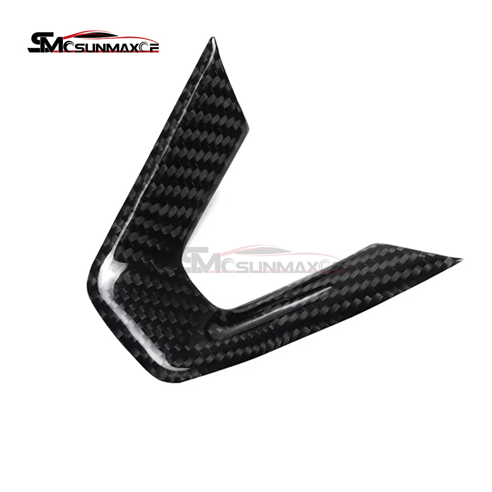 Real Carbon Fiber Steering Wheel Cover Trim for Tesla Model Y Juniper (2025)