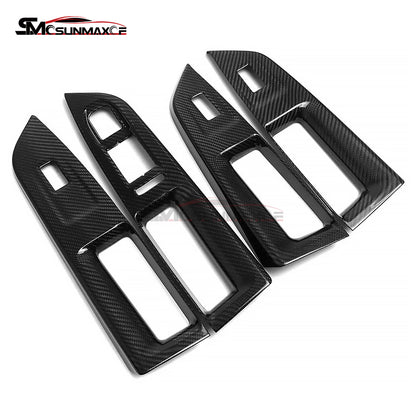 Volkswagen Golf 8 MK8 GTI GTE GTD R-Line Carbon Fiber Window Switch Panel Trim (2020-2024)