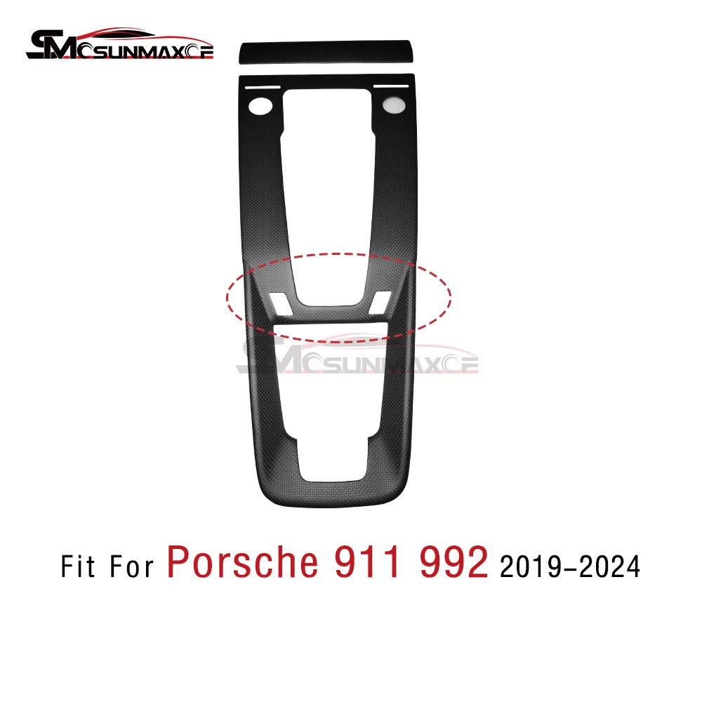 Porsche 911 992 Carbon Fiber Shift Panel Trim (2020-2024)