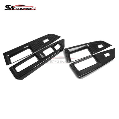 Volkswagen Golf 8 MK8 GTI GTE GTD R-Line Carbon Fiber Window Switch Panel Trim (2020-2024)