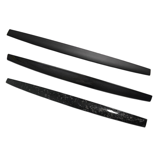 For Tesla Model 3 Model Y 2021-2023 Real Carbon Fiber Interior Dashboard Cover Door Panel Strips Trim