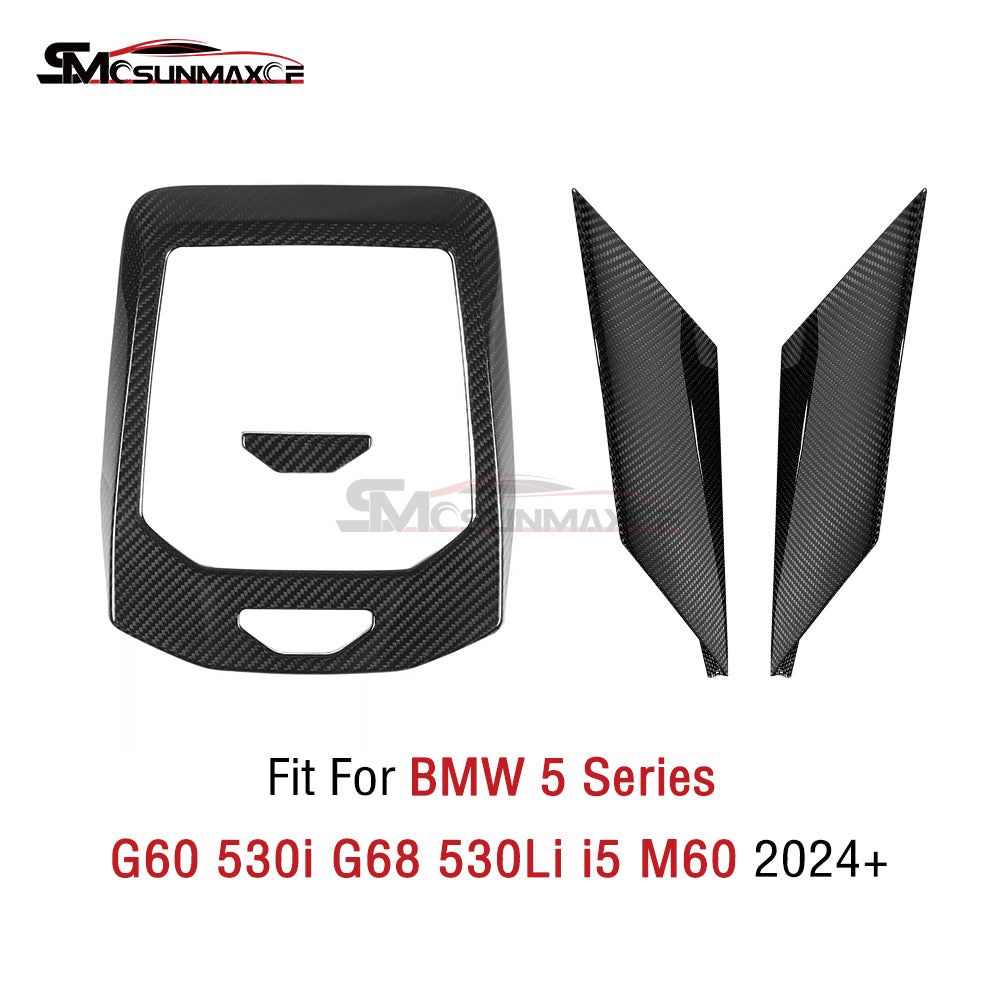 BMW 5 Series G68 530Li Carbon Fiber Center Console Cover (4PCS, 2024)